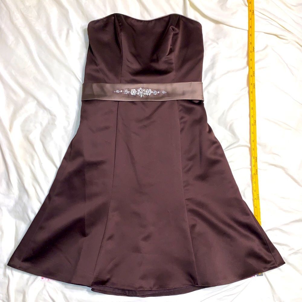 Alfred Angelo Satin Strapless Dress